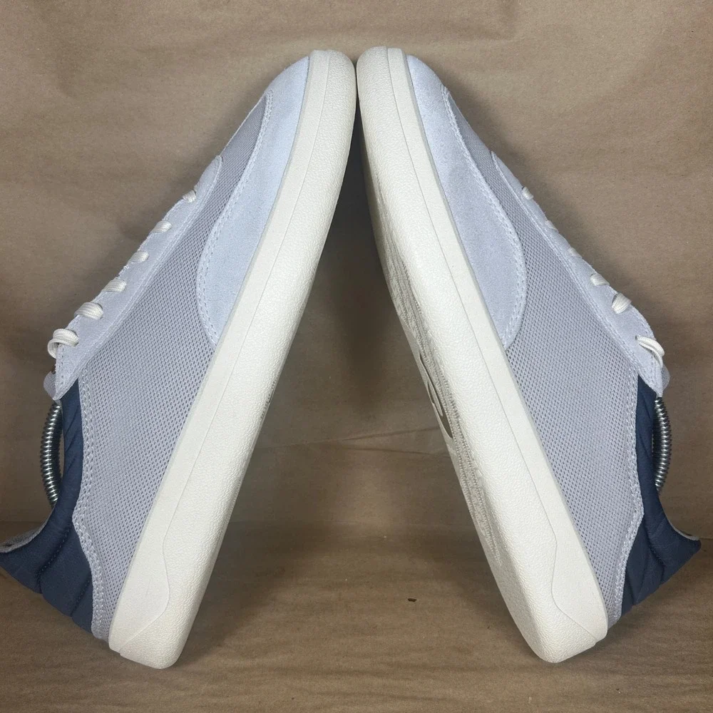 Olukai Punini Sneakers Mens 11 Grey Solid Mesh Suede Low Top Drop-In Heel 10514